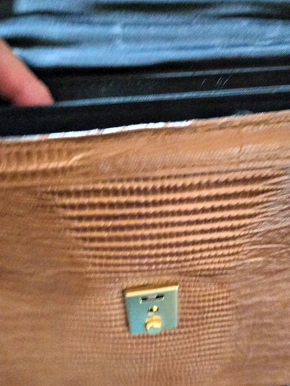 Vintage Brown Satchel For Tablet/Small Laptop
